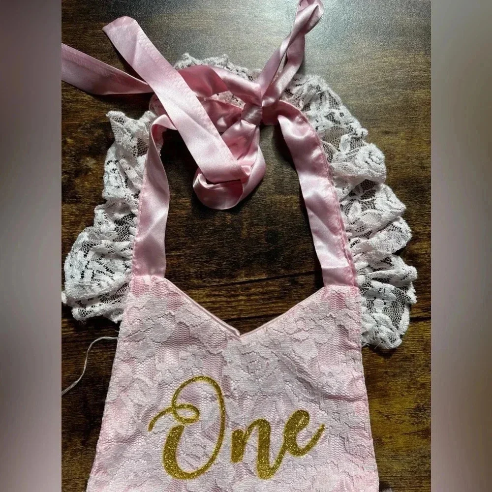 One year old birthday, girls one piece - tutu outfit. Size: 12M.​